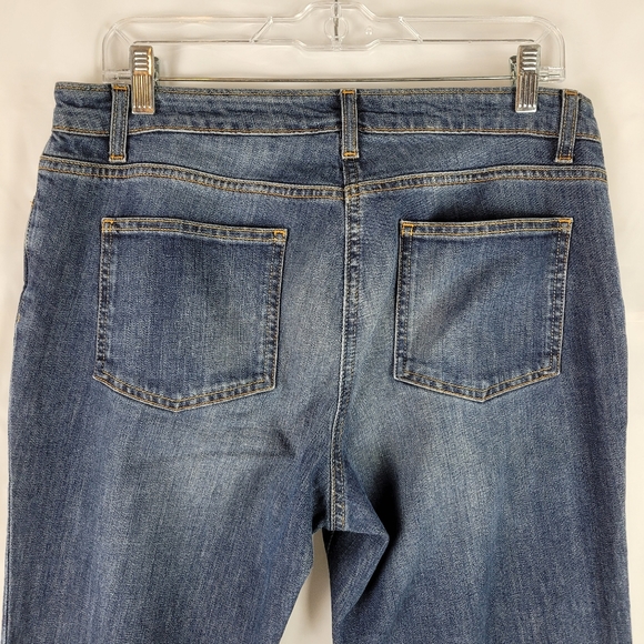 Boden Womens Boot Cut Flare Leg Denim Blue Jeans Plus Size 16 Long - Picture 12 of 13